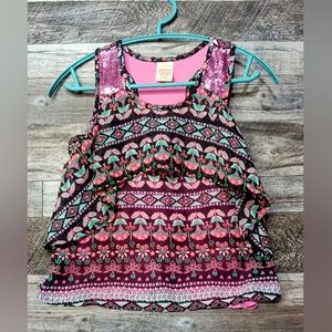 Faded Glory Girls' Sheer Tank Top - Size 7/8